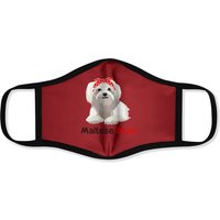Masque de Visage Bandana Chien Maltese Mom — Masques en tissu