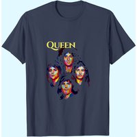 Queen Pop Art T-Shirts for Men in Black