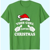 This Girl Loves Christmas Fitted Scoop T-Shirts for Men
