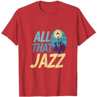 All That Jazz Design Men's Jazz Music T-Shirt — Mens T Shirts