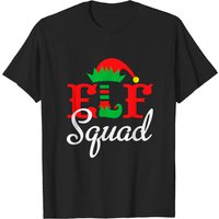 Elf Squad Family Christmas Matching Pajamas T-Shirt for Men