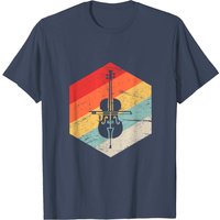 Vintage Cello T-Shirt for Men in Black