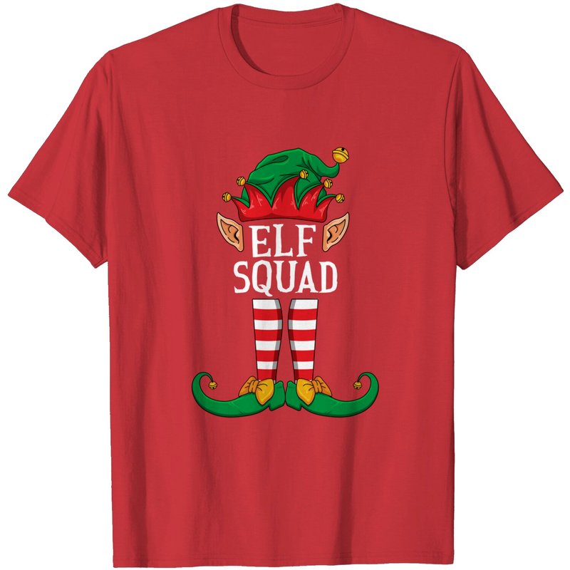 Elf Squad Family Christmas Matching T-Shirt for Men — Mens T Shirts