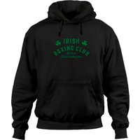 Hoodie Irish Boxing Club Boston Massachusetts Shamrock — Sweats à capuche pour hommes