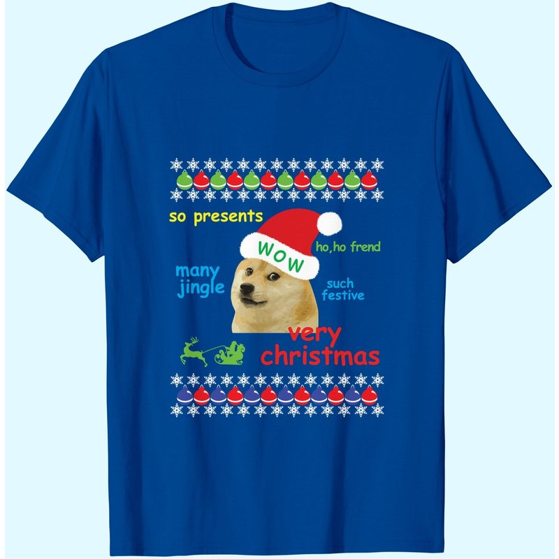 T-shirts Noël Doge pour hommes — T-shirts pour hommes