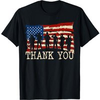 T-shirt American Flag Merci aux vétérans pour hommes — T-shirts pour hommes