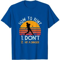 T-shirt de baseball How To Bunt Don't Hit A Dinger pour hommes — T-shirts pour hommes