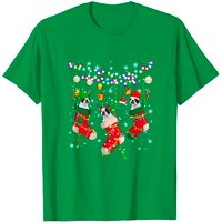 T-shirt de Noël Boston Terrier pour hommes