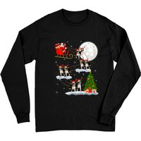 T-shirt à manches longues de Noël Boston Terrier pour unisexe — T-shirts pour hommes