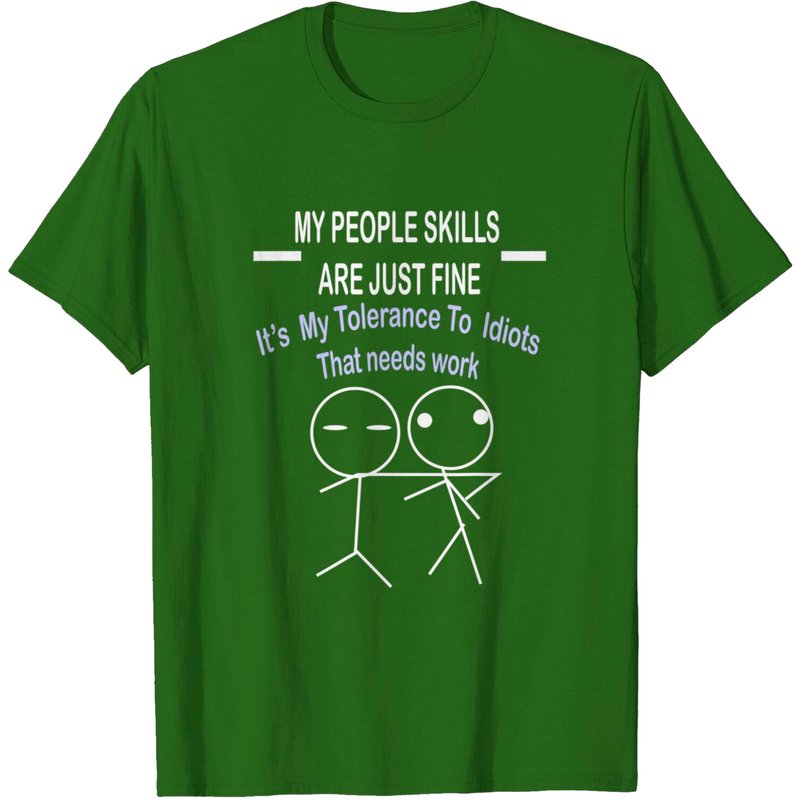 T-Shirt Mes Compétences Sociales Sont Juste Fines pour Hommes — T-shirts pour hommes