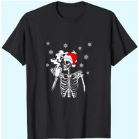 T-shirts de Noël avec squelette pour hommes — T-shirts pour hommes