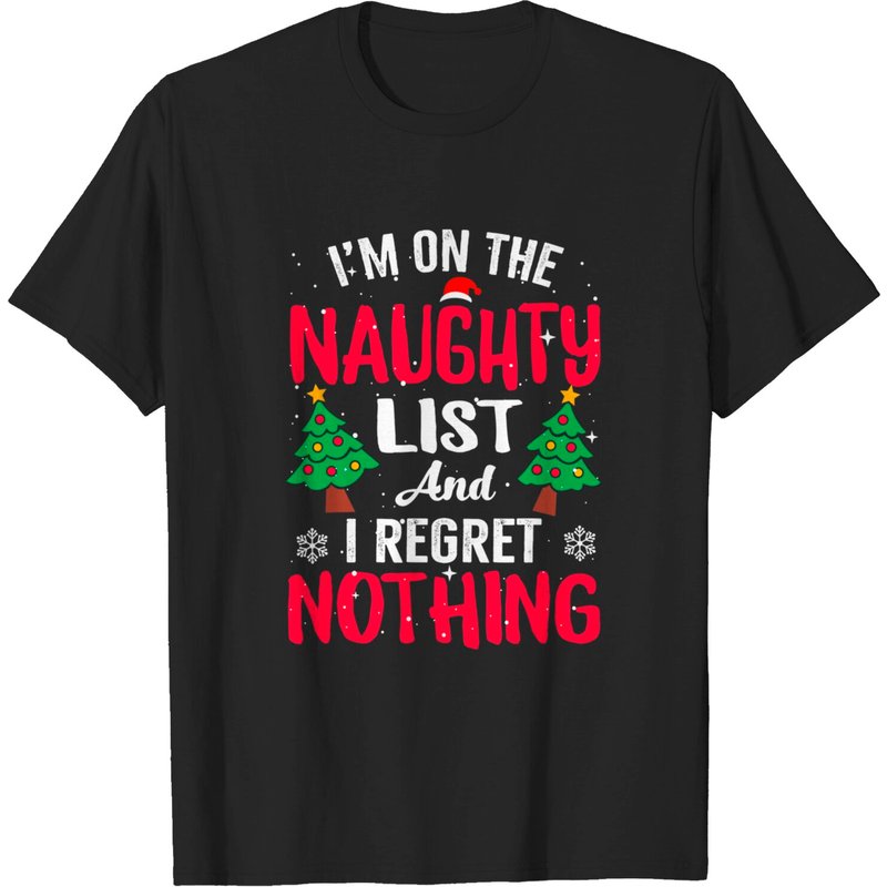 Je Suis Sur La Liste Des Vilains Et Je Ne Regrette Rien T-shirt Pour Hommes — T-shirts pour hommes