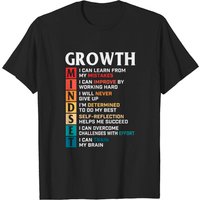 T-shirt pour hommes avec définition de la mentalité de croissance — T-shirts pour hommes