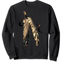 Native American Southwest Indian Tribal Art Feather Sweatshirt — Mens Hoodies