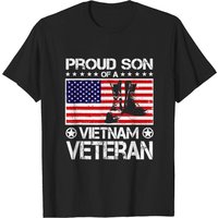 Fier Fils D'un Vétéran Du Vietnam T-Shirt Drapeau US Pour Hommes — T-shirts pour hommes