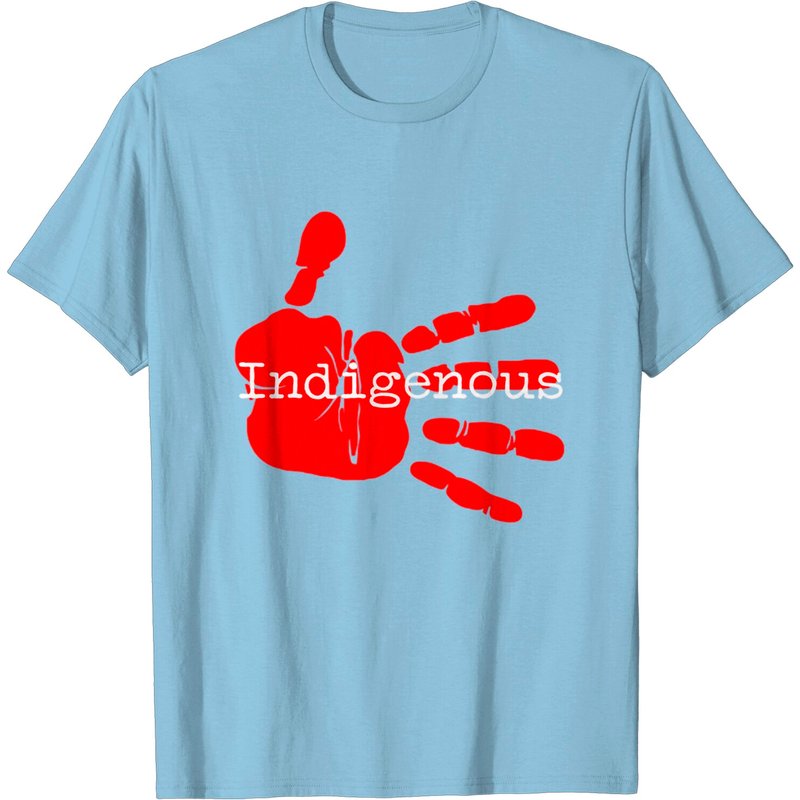 T-shirt à main rouge autochtone pour hommes — T-shirts pour hommes