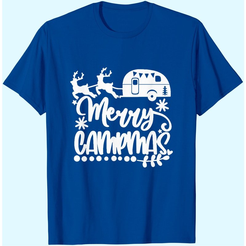 T-shirts Merry Campmas pour hommes en noir — T-shirts pour hommes