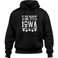 Hoodie à Capuche Baseball Iowa Is This Heaven No It's Iowa — Sweats à capuche pour hommes
