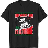 Ugly Christmas Dirt Bike Motocross T-Shirt for Men