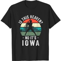 Is This Heaven No It's Iowa Vintage Baseball T-Shirt for Men — Mens T Shirts