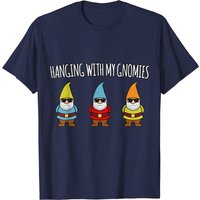 Hanging With My Gnomies Funny Garden Gnome T-Shirt for Men — Mens T Shirts