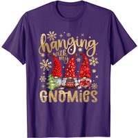 Hanging With My Gnomies Santa Gnome Christmas Pajama T-shirt for Men