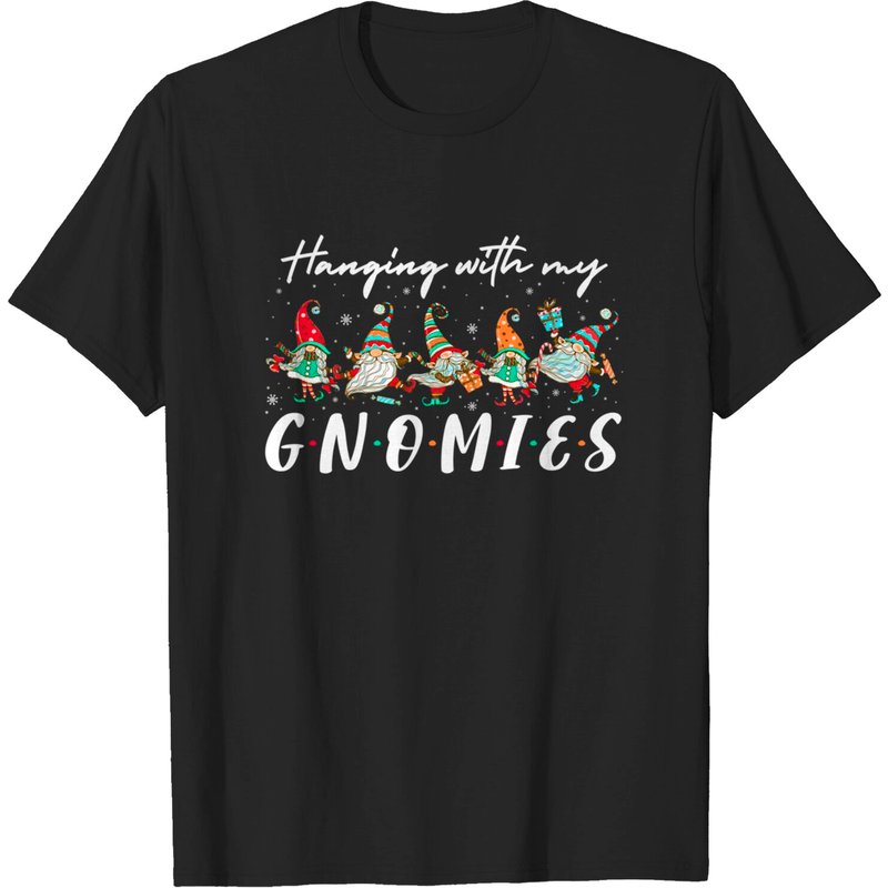 T-shirt de Noël Hanging With My Gnomies pour hommes — T-shirts pour hommes
