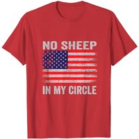 T-shirt Vintage Drapeau No Sheep In My Circle pour Hommes — T-shirts pour hommes