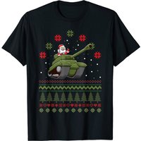 T-shirt militaire blindé de Noël avec thème Santa — T-shirts pour hommes