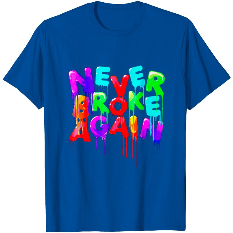 T-Shirt Coloré Never Broke Again pour Hommes — T-shirts pour hommes