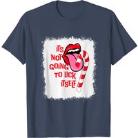 Bleached It's Not Going To Lick Itself Candy Cane T-Shirt for Men