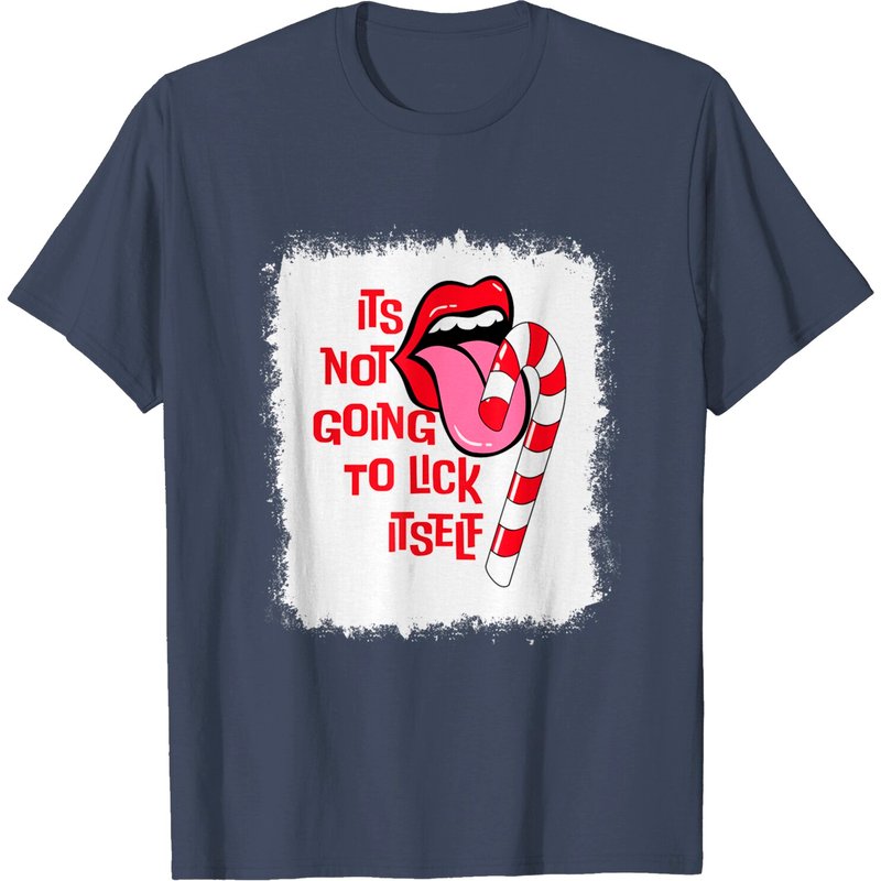 T-shirt Candy Cane Humoristique It's Not Going To Lick Itself pour Hommes — T-shirts pour hommes