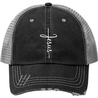 Casquette Trucker Jésus Croix - Casquette de Croyance Chrétienne — Casquette de baseball