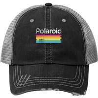 Casquette Trucker Vintage Polaroid Logo Style Arc-en-Ciel