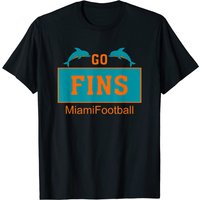 T-shirt FINS Miami Floride Football Américain Dolphin Elements — T-shirts pour hommes