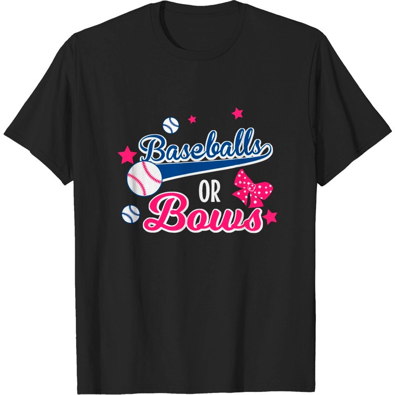 T-shirt pour hommes Gender Reveal Party Baseball ou Bows — T-shirts pour hommes