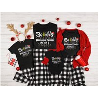 Personalized Family Christmas Matching T-Shirt for Men