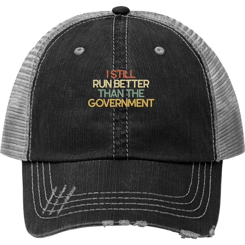 Funny Leg Amputrucker Hat - Trucker Cap with Vintage Look — Baseball Cap