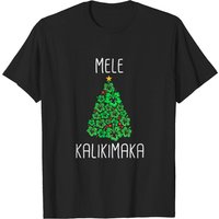 T-shirt tropical Mele Kalikimaka avec arbre de Noël hawaïen pour hommes — T-shirts pour hommes