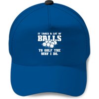 Takes A Lot Of Balls To Golf Funny Golfer Dad Baseball Cap