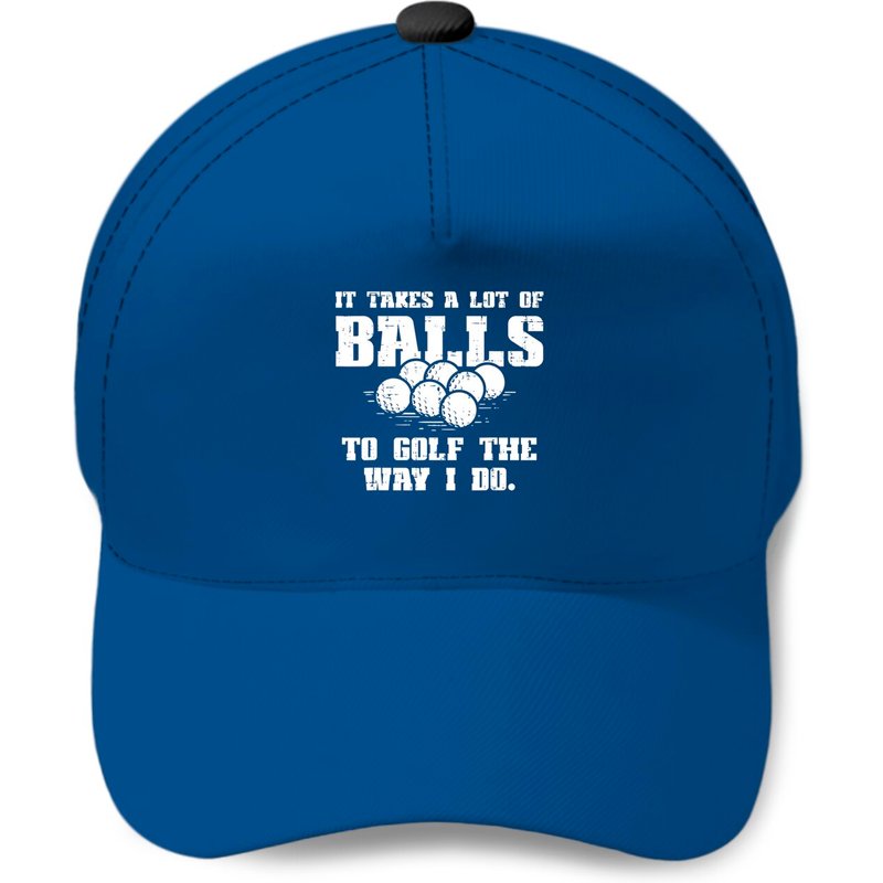 Takes A Lot Of Balls To Golf Casquette Humoristique Golfer Dad — Casquette de baseball
