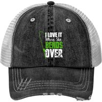 Casquette Trucker I Love It When She Bends Over Fishing — Casquette de baseball