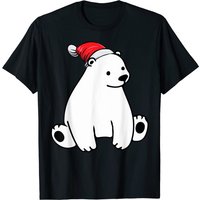 T-shirt de Noël pour hommes avec ours polaire Santa