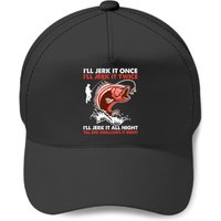 Je vais le faire une fois, je vais le faire deux fois Casquette de pêcheur amusante — Casquette de baseball