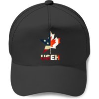Useh Leaf Canadian American Flag Baseball Cap