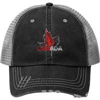 Canada Flag Maple Leaf Trucker Hat
