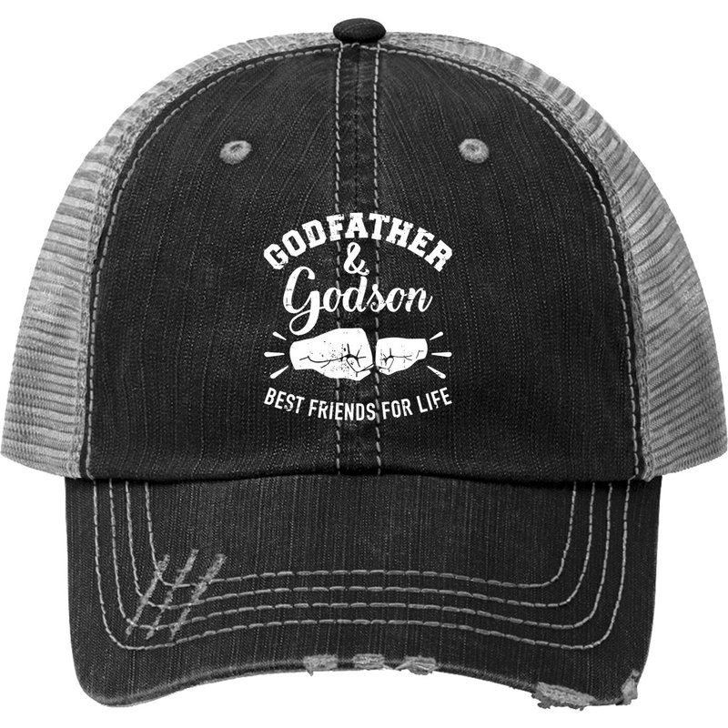Chapeau Trucker Godfather Et Godson Amis Pour La Vie — Casquette de baseball