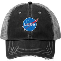 Casquette Trucker Nasa Lies Flat Earth — Casquette de baseball