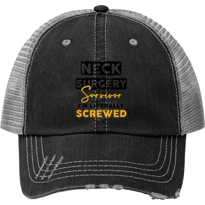 Chapeau Trucker Survivant de Chirurgie du Cou pour Récupération — Casquette de baseball
