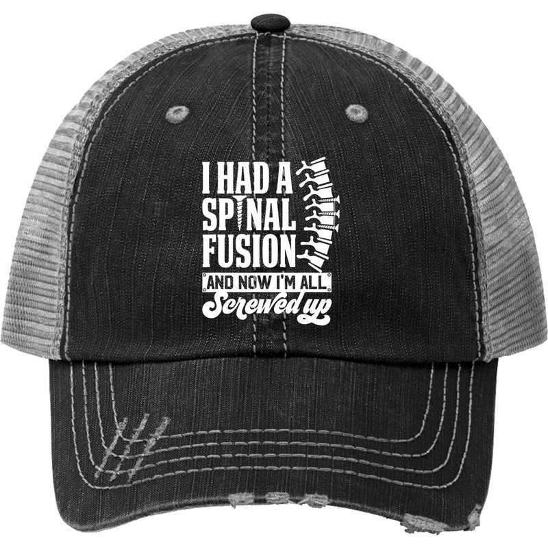 Casquette Trucker I Had A Spinal Fusion — Casquette de baseball